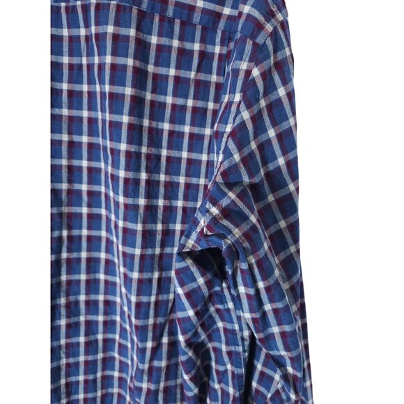 J.Crew Men's Blue & Red Plaid Button-Down Long Sleeve Shirt - Picture 2 of 12